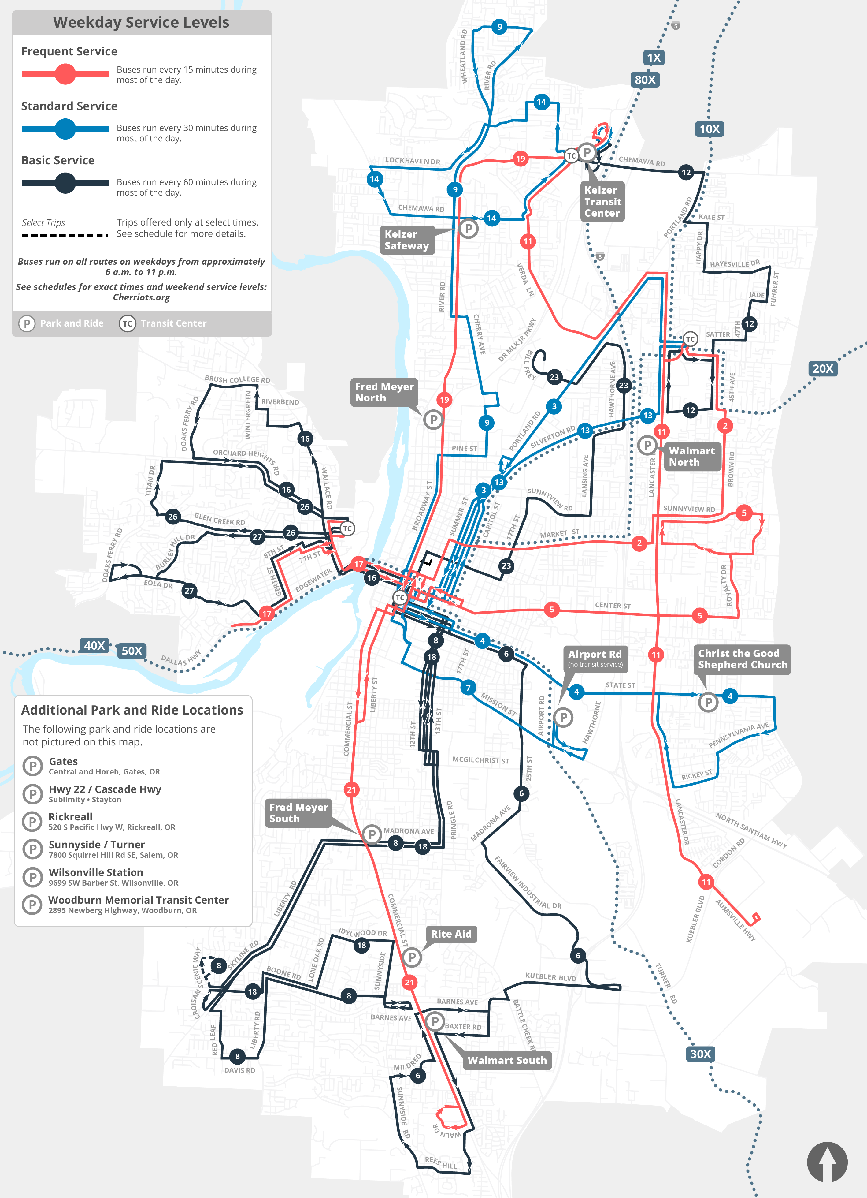 Cherriots | Park and Ride Locations